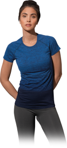 T-shirt damski st8910 niebieski transition