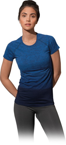 T-shirt damski st8910 niebieski transition