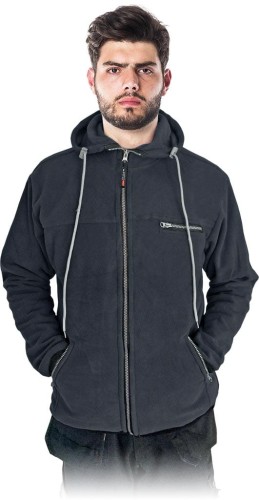 Bluza polarowa POLAR-HOOD z kapturem. POLAR-HOOD_G