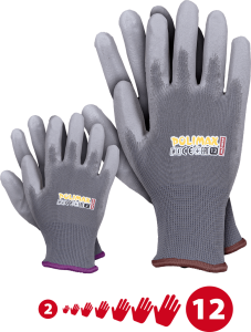 Rękawice.-wykona POLIMAX SS stalowo-szary