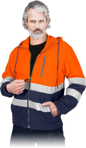 Polar z odblaskami POLSTRIP-HD PG pomarańczowo-granatowy