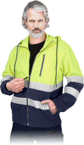 Polar z odblaskami POLSTRIP-HD YG żółto-granatowy