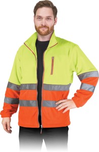 Polar z odblaskami POLSTRIP YP seledynowo-pomarańczowy