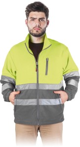 Polar z odblaskami POLSTRIP_YS seledynowo-szary
