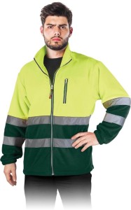 Polar z odblaskami POLSTRIP YZ seledynowo-zielony