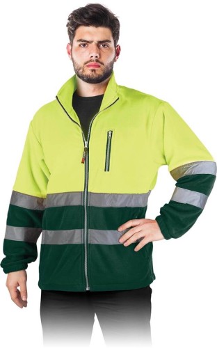 Polar z odblaskami POLSTRIP YZ seledynowo-zielony
