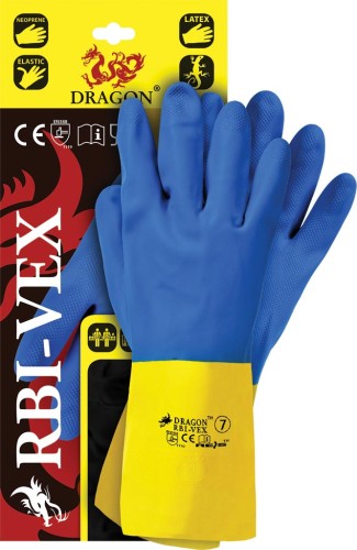 Rękawice z latexu i kauczuku neoprenowego. RBI-VEX