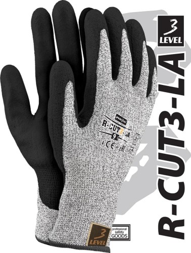 Rękawice z przędzy HDPE. R-CUT3-LA