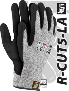 Rękawice z przędzy HDPE. R-CUT5-LA
