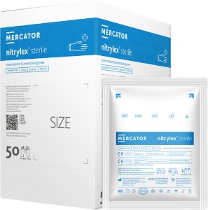 Rękawice nitrylowe 8% vat rmm-nitsterile nitryl niebieski