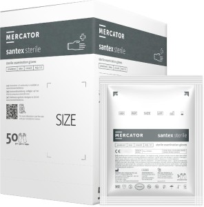 Rękawice lateksowe 8% vat rmm-sansterile lateks biały