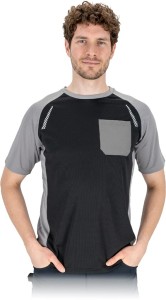 T-shirt ts-ovar czarno-szary
