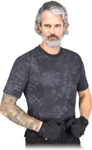 T-shirt męski TG-TARNUNG BS czarno-szary