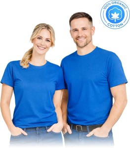 T-shirt damski rpure810 niebieski