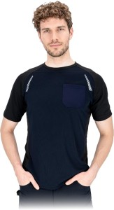 T-shirt ts-ovar granatowo-czarny