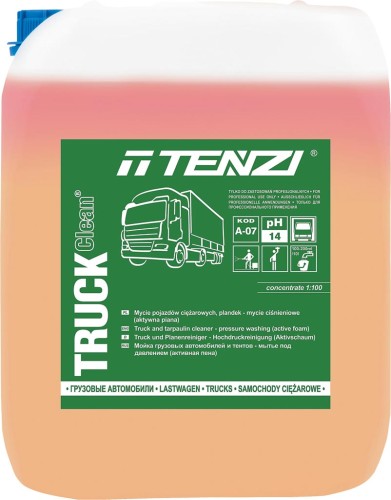 Skoncentrowany preparat do mycia pojazdów ciężarowych, plandek-aktywna piana. TZ-TRUCKCLEAN1