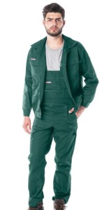 Ubranie MASTER bluza+ ogrodniczki zielone