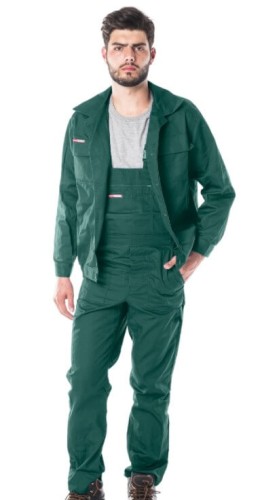 Ubranie MASTER bluza+ ogrodniczki zielone