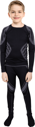 Bielizna termoaktywna WARM d US-WARMKID BS czarno-szary