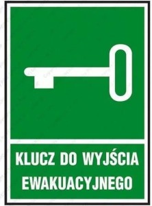 Anro Znak ewakuacyjny „Klucz do wyjścia ewakuacyjnego”. Z-21E-FS-150x205
