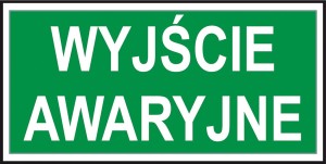Anro Znak ewakuacyjny „Wyjście awaryjne”. Z-33E-FS-150x300