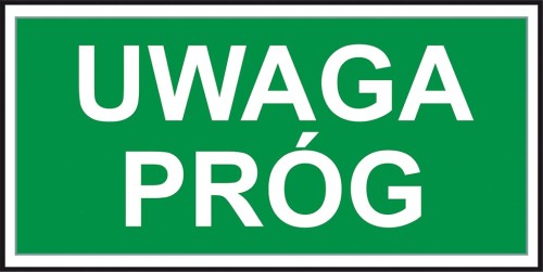 Anro Znak ewakuacyjny „Uwaga próg”. Z-63E-FS-150x300