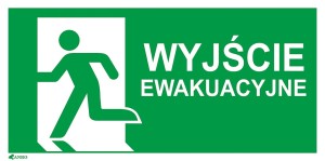 Anro Znak ewakuacyjny „Wyjście ewakuacyjne (łączone) lewe”. Z-E001-5PT