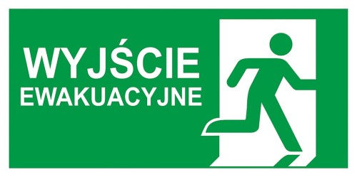 Anro Znak ewakuacyjny „Wyjście ewakuacyjne (łączone) prawe”. Z-E002-5PT