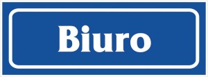 Anro Znak „Biuro”. Z-R13-F-90x240