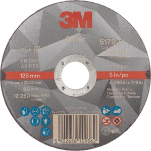 Tarcza do cięcia 3M-TARCZC-T41  125 mm x 1,6 mm x 22 mm