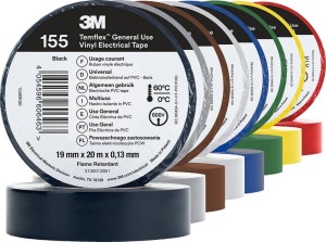 Taśma elektroizolacyjna 3M-TASIZO-155_SET MIX mix kolorów 19 mm x 20 m