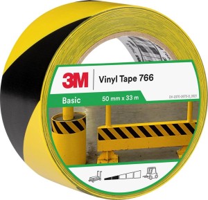 Taśma ostrzegawcza 3M-TASO-766 YB żółto-czarny 50 mm x 33 m