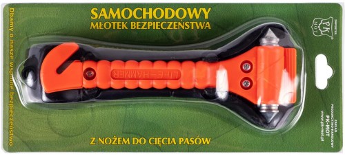 Młotek do szyb amds pomarańczowy 170 g