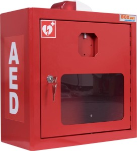 Szafka na defibrylator BM-DEFI-BOX C czerwony 400x400x200