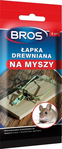Drewniana łapka na myszy. BROS-PULAPKA