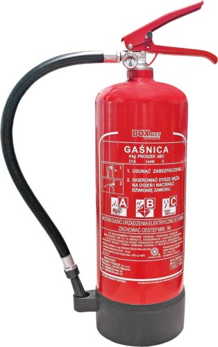 Gaśnica proszkowa z podstawą 4 kg BOXMET GP-4x ABC