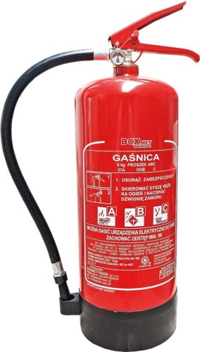Gaśnica proszkowa 6 kg z podstawą. BX-GP-6XABC