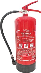 Gaśnica proszkowa 6 kg z podstawą – typ energetyczny. BX-GP-6XABC-P-E