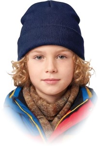 Czapka ocieplana dziecięcy zimowy czbaw-kids granatowy 50-52