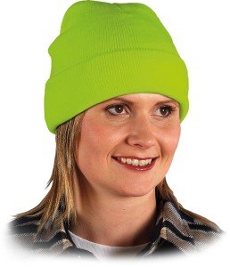  Czapka bawełniana CZBAWSE seledynowa fluo