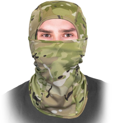 Czapka kominiarka-komin moro z jednym otworem na oczy CZKOM-MORO