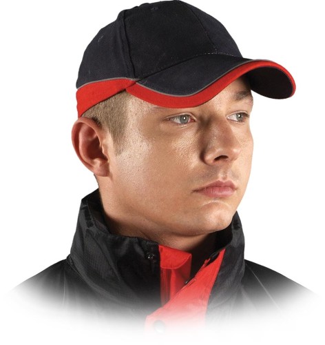  Czapka z daszkiem CZTOPGC granatowo-czerwona