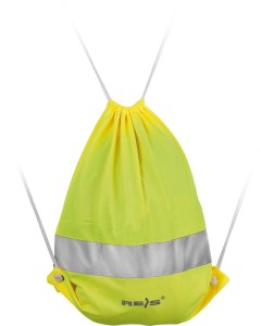 Worek ze sznurkiem z pasem odblaskowym. FLUOBAG_Y
