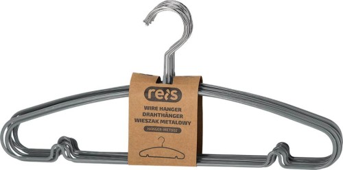 Wieszak metalowy HANGER-MET002 S szary/stalowy