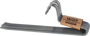 Wieszak metalowy HANGER-MET004 S szary/stalowy