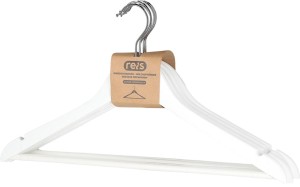 Wieszak drewniany hanger-woodm002 biały
