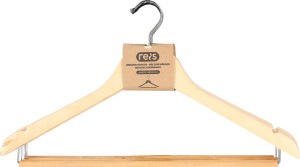 Wieszak drewniany hanger-woodm005 naturalny