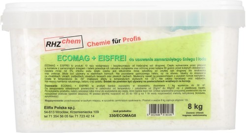 Granulat do usuwania śniegu i lodu zimowy hg-ecomag w 8 kg