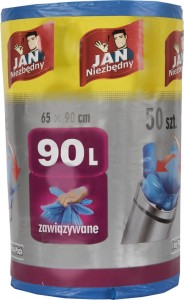 Worki na śmieci JAN-WOR-HD90 N niebieski 90 L