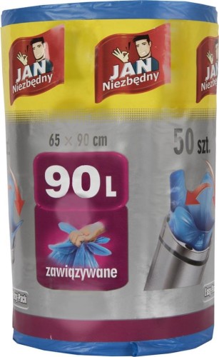 Worki na śmieci JAN-WOR-HD90 N niebieski 90 L